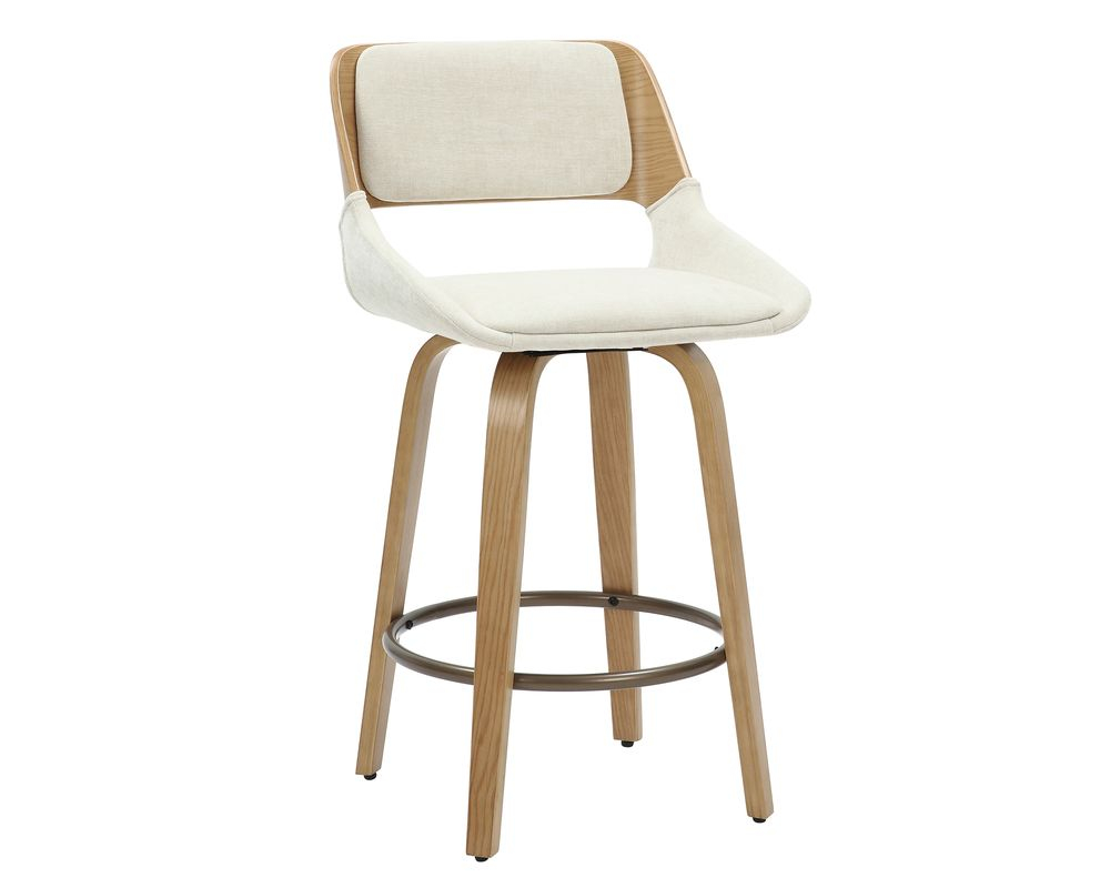 Tabouret Hudson bois beige - Beige