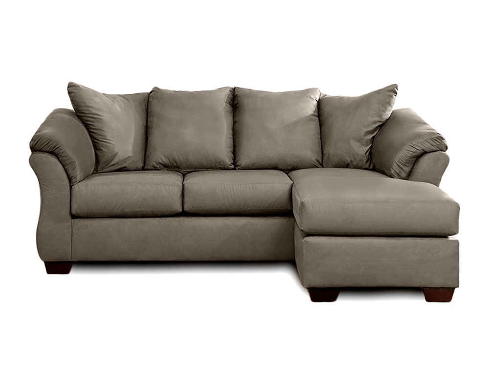 Sectionnel - Chaise longue r&eacute;versible - Gris