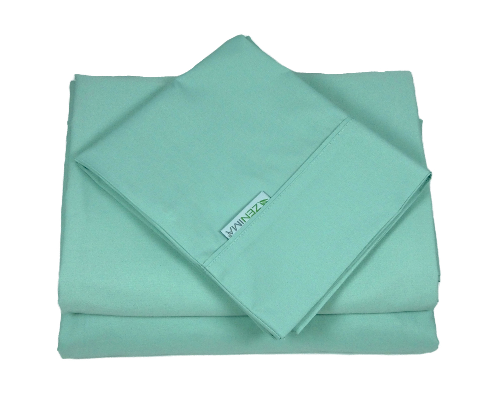 Ensemble de draps pour lit bébé - Rayonne bambou - Bleu