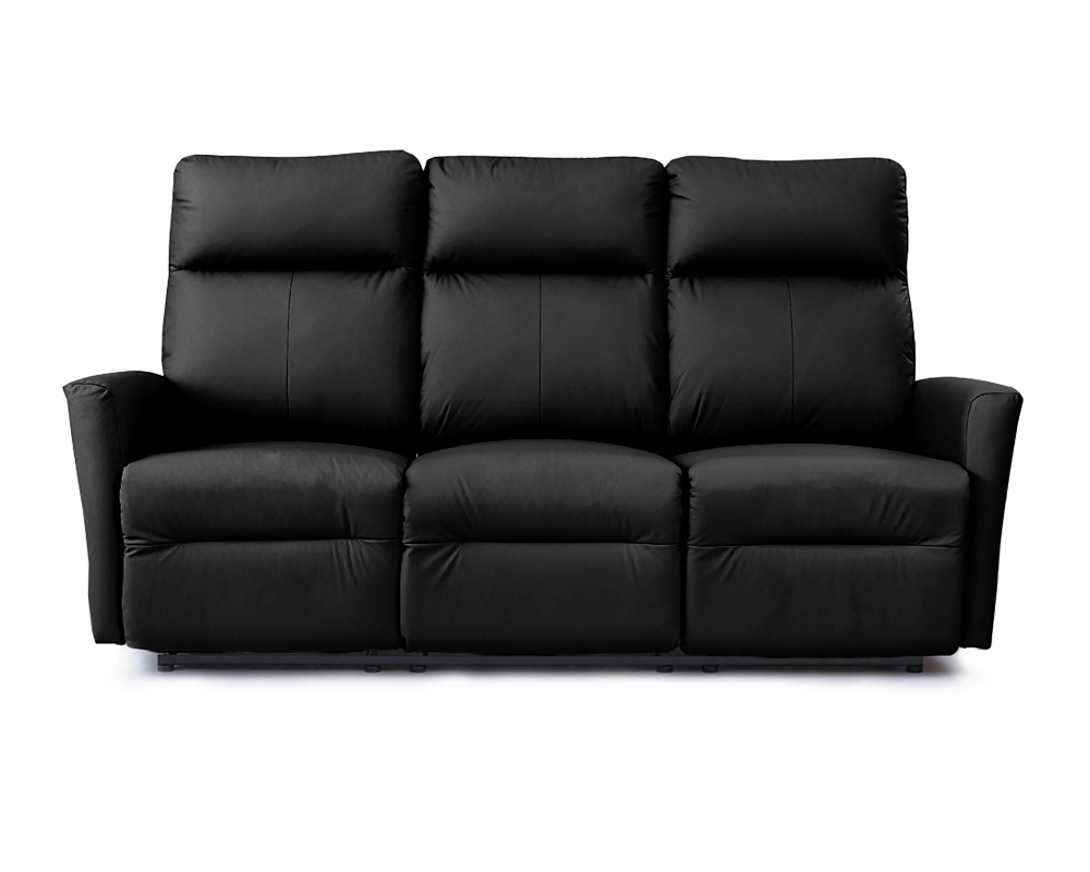 Sofa inclinable Cuir Gris charcoal - Gris