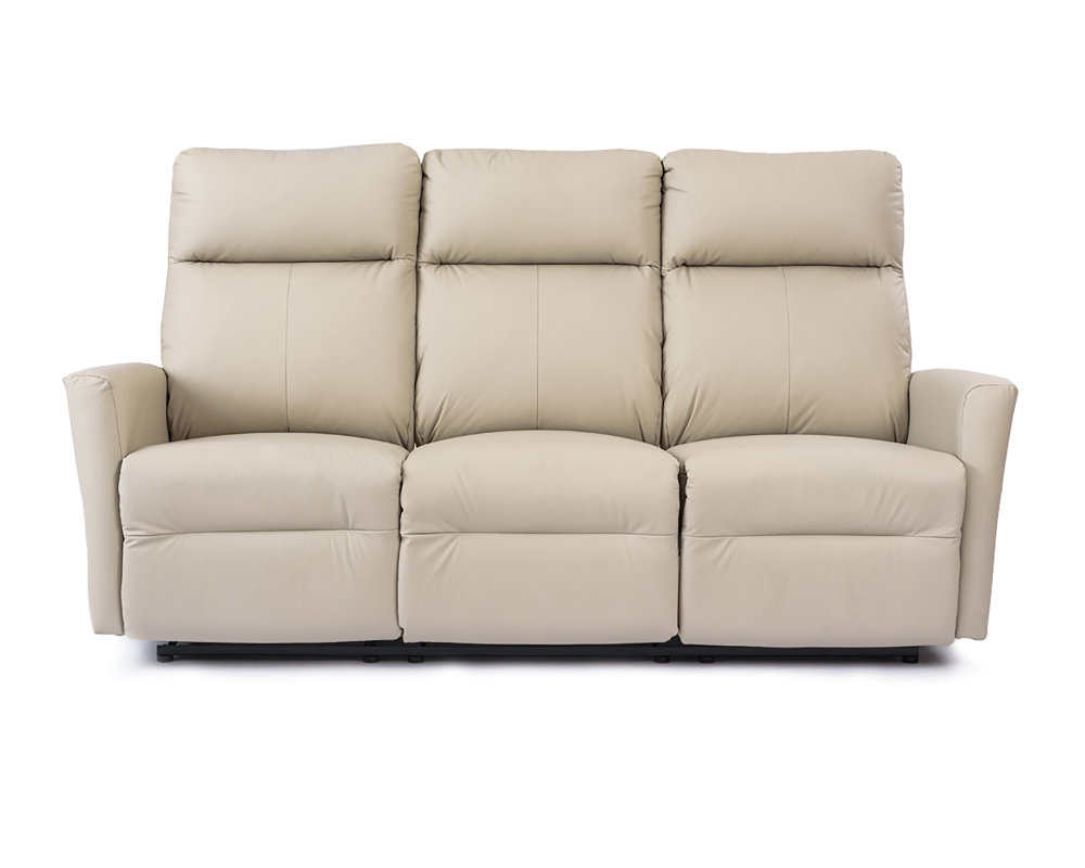 Sofa inclinable Électrique Cuir Beige moyen - Beige