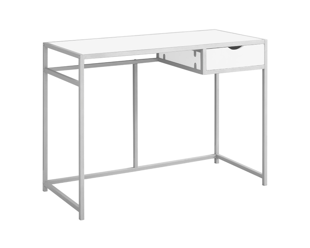 Bureau de travail Stratifié Blanc - Blanc