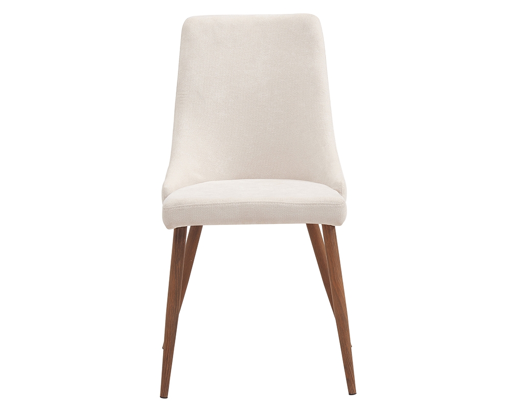 Chaise - M&eacute;tal et tissu - Beige