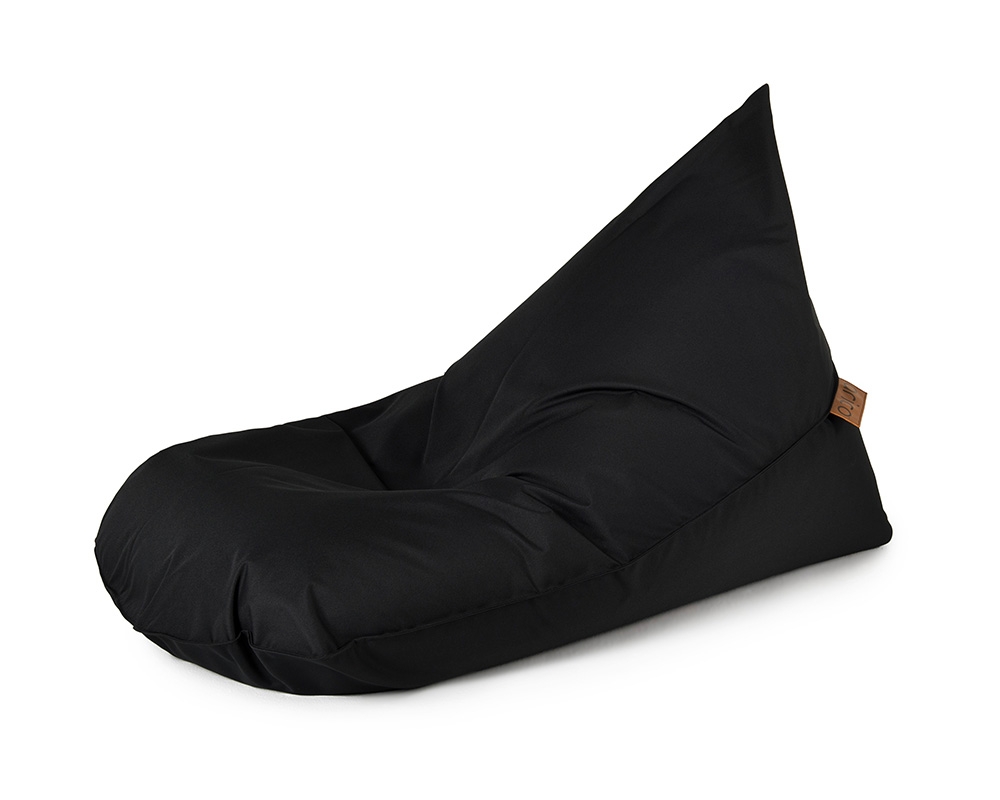 Bean bag lounge adulte - 1 position, imperm&eacute;able, 300L de billes - Noir