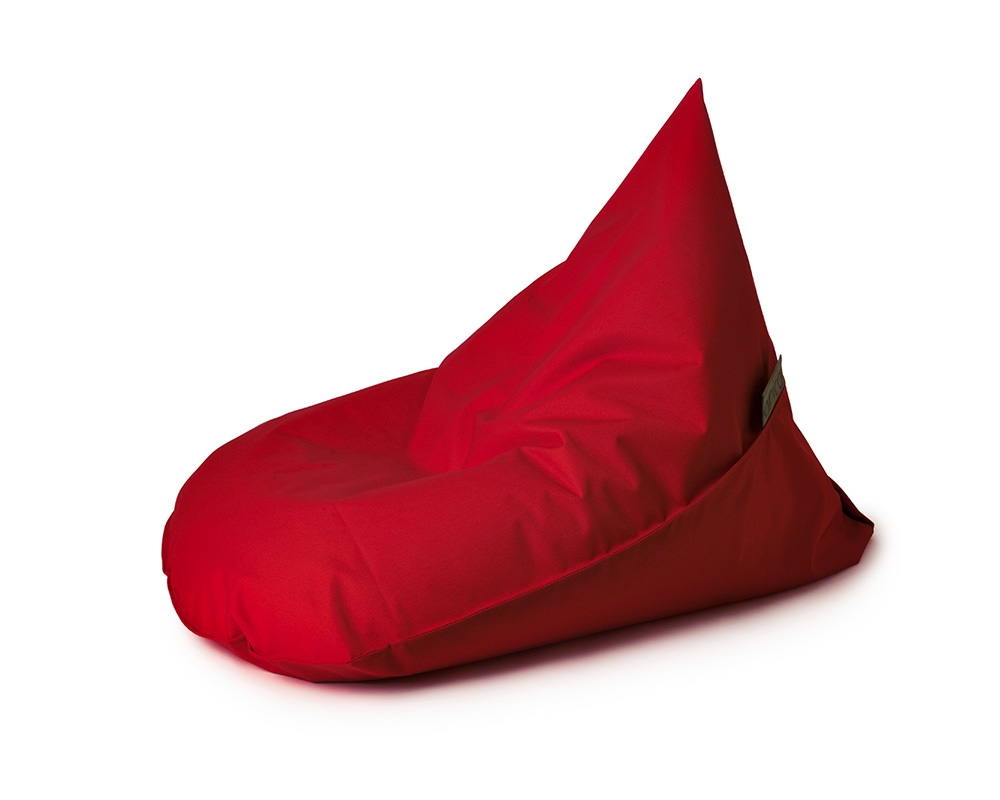 Bean bag lounge junior 2 positions, imperméable, 225L de billes Tissu Rouge clair - Rouge
