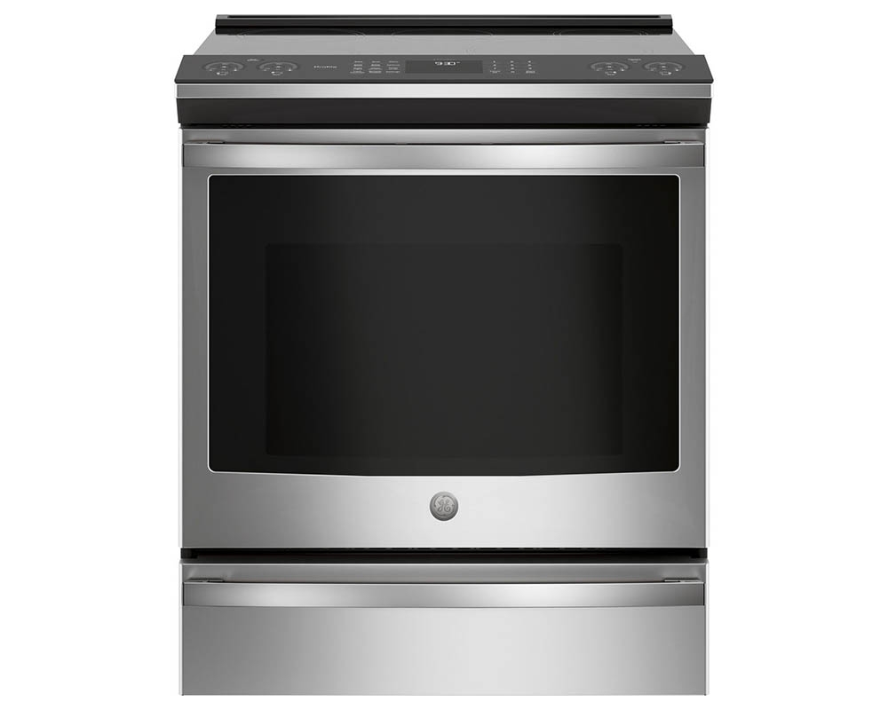 Cuisinière encastrée induction 5,3pi3 - Convection véritable, Air Fry, Wi-Fi - Inox