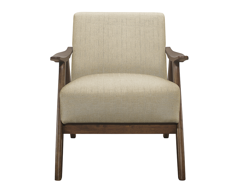 Fauteuil Tissu Beige moyen - Beige