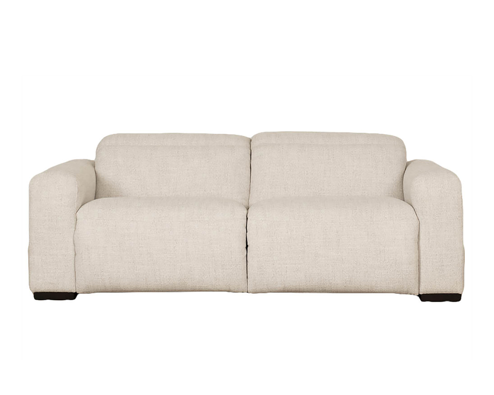 Sofa condo inclinable - &Eacute;lectrique double, t&ecirc;te, pied - Beige