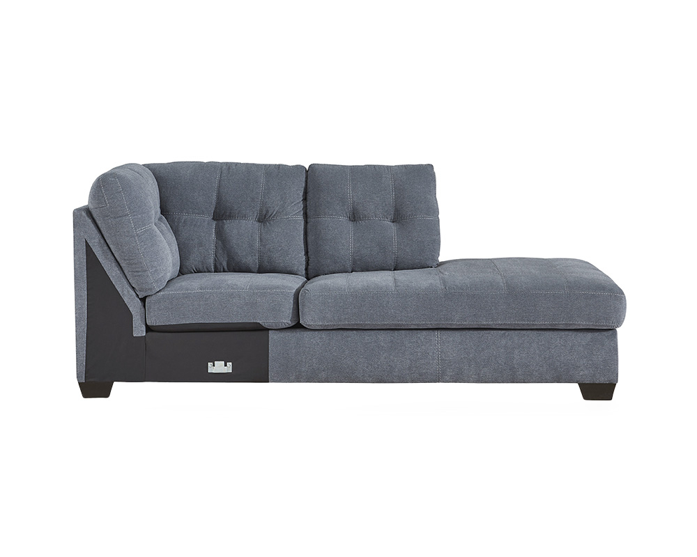 Sectionnel - Chaise longue bras droit - Bleu