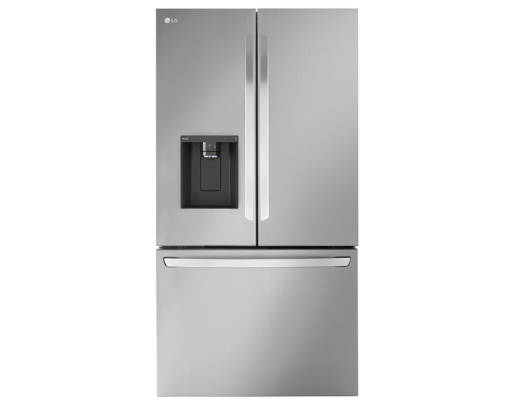 Réfrigérateur 3 portes 36po 26,0pi3 - Profondeur comptoir, Eau et glace, Wi-Fi - Inox antitaches