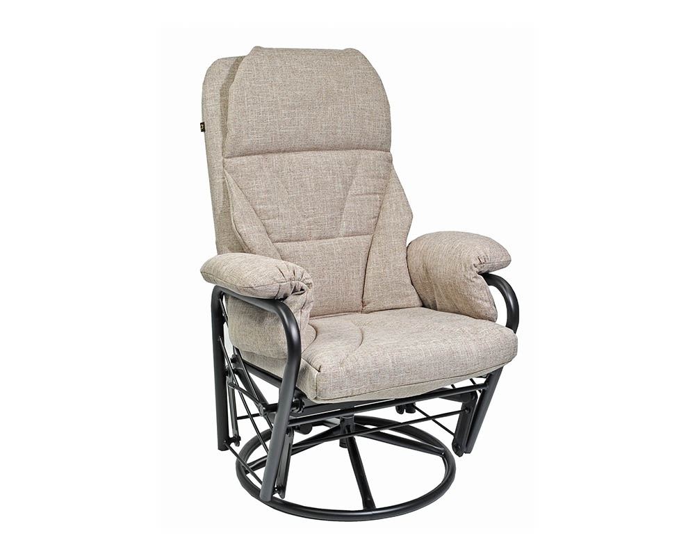 Fauteuil berçant à billes - Inclinable pivotant - Beige