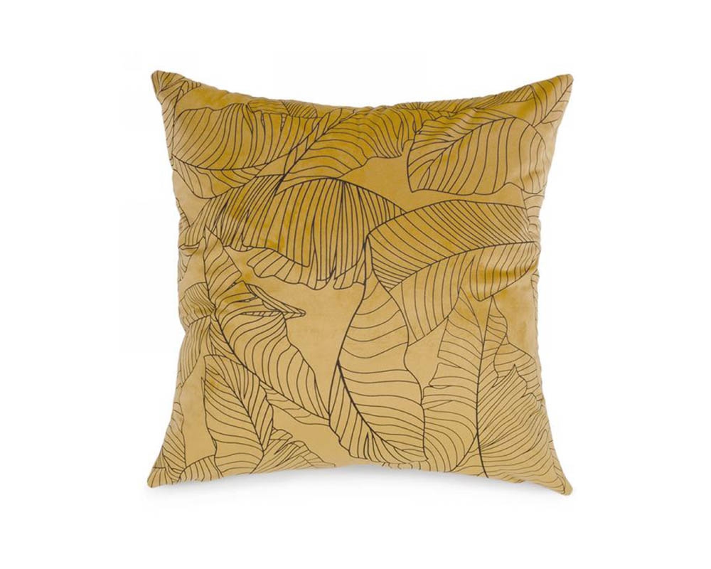 Ensemble coussin et bourre 17 po x 17 po - Jaune