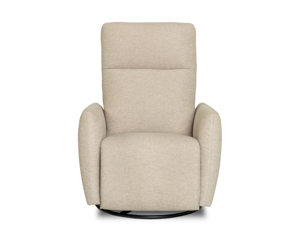 Fauteuil inclinable - Ber&ccedil;ant pivotant &eacute;lectrique triple - Beige