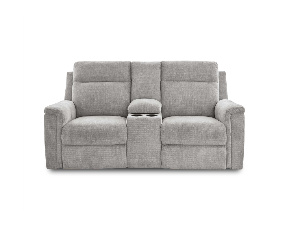 Causeuse inclinable avec console - &Eacute;lectrique  - Gris