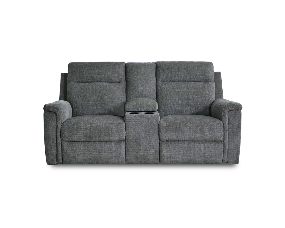Causeuse inclinable avec console - &Eacute;lectrique  - Gris