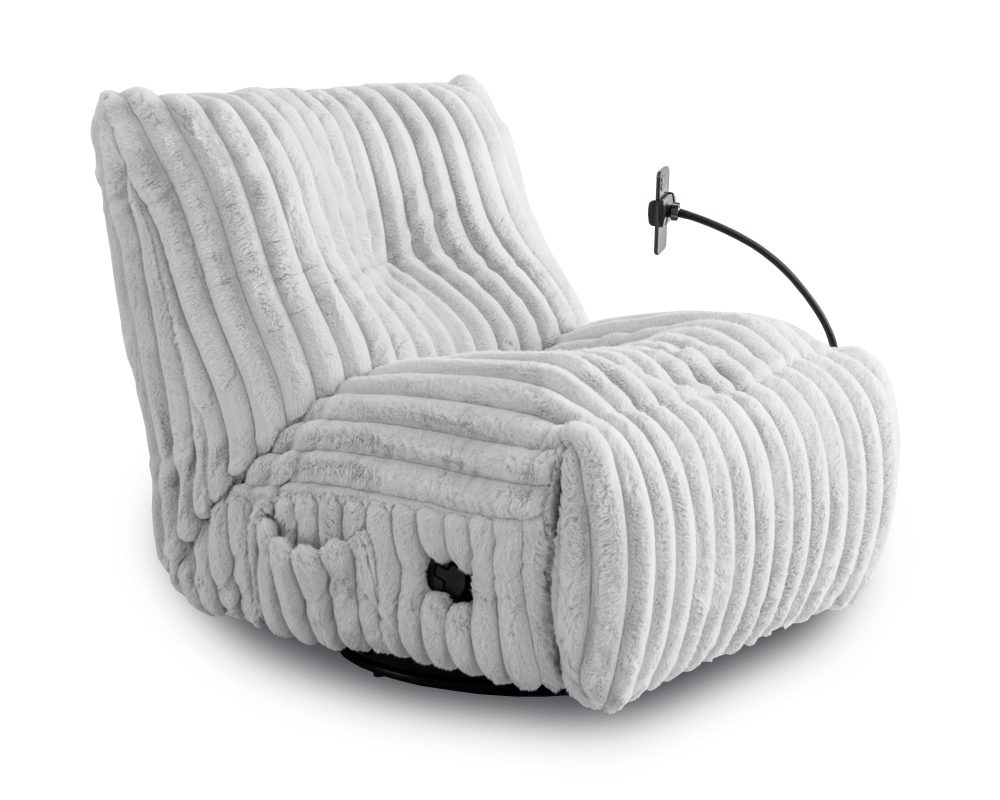 Fauteuil inclinable - Berçant pivotant - Gris