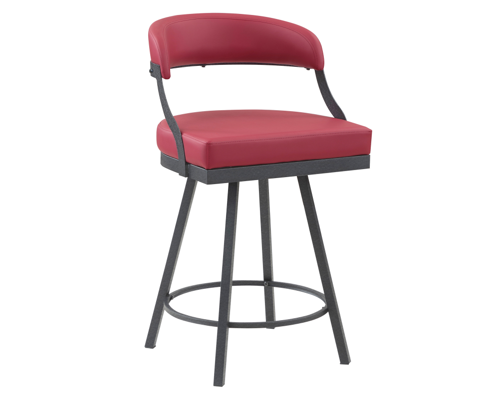 Tabouret pivotant - 24 pouces - Rouge