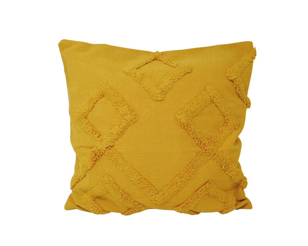 Ensemble coussin et bourre 18 po x 18 po - Jaune
