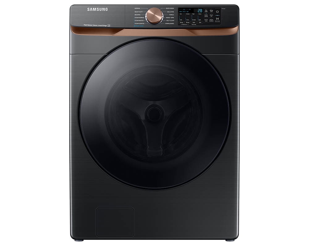 SAMSUNG Laveuse frontale Vapeur 5,8pi3 1200 RPM, Wi-Fi, Inox Noir &#8209;&nbsp;WF50BG8300AVUS - Inox noir