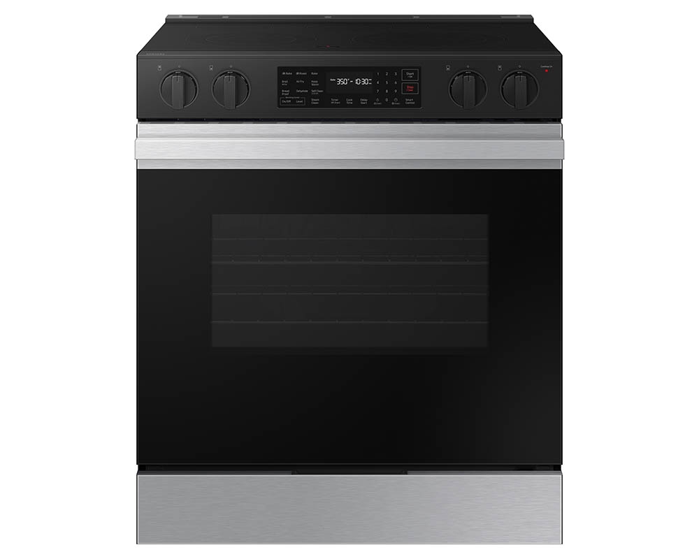 Cuisinière encastrée 6,3pi3 BESPOKE - Convection par ventilation, Air Fry, Wi-Fi - Inox anti-tache