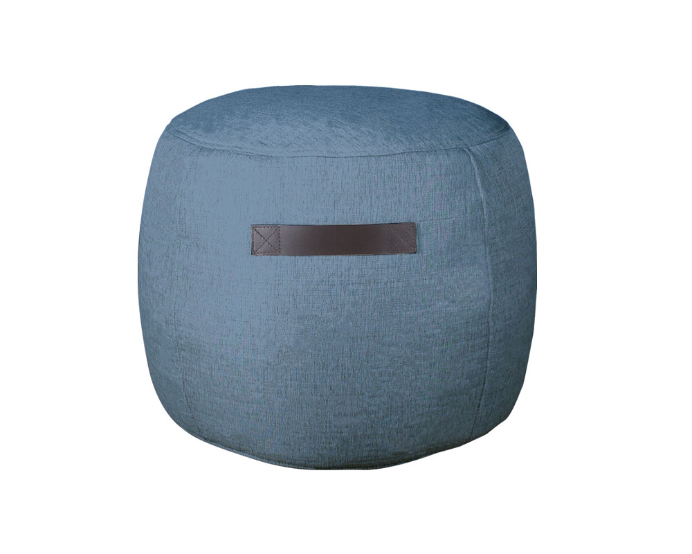 Ottoman rond - Bleu