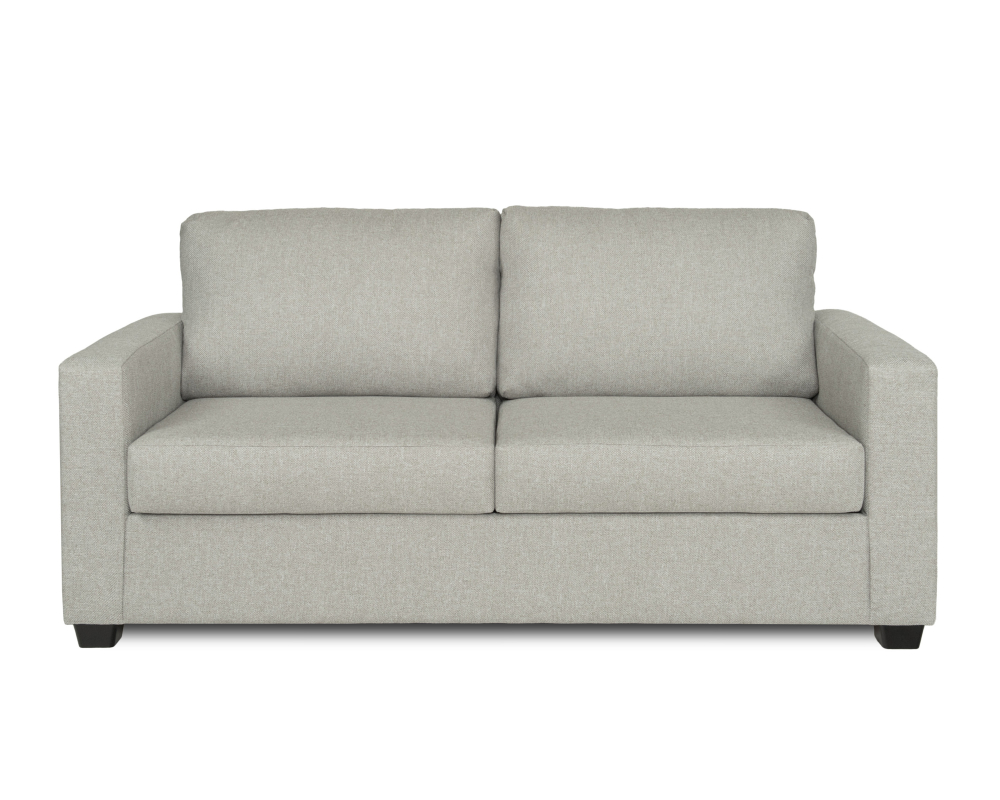 Sofa-lit double - Matelas mousse hauteur 4" - Gris