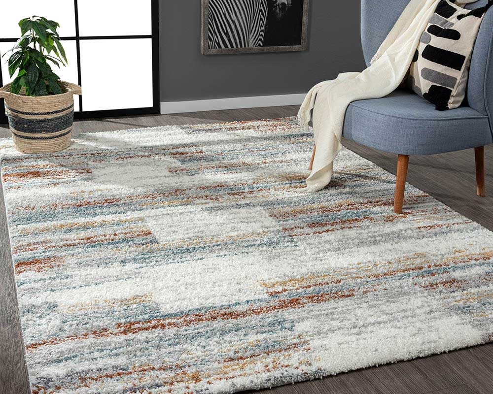 Carpette 5 pi 1 po x 7 pi 2 po - Multicolore