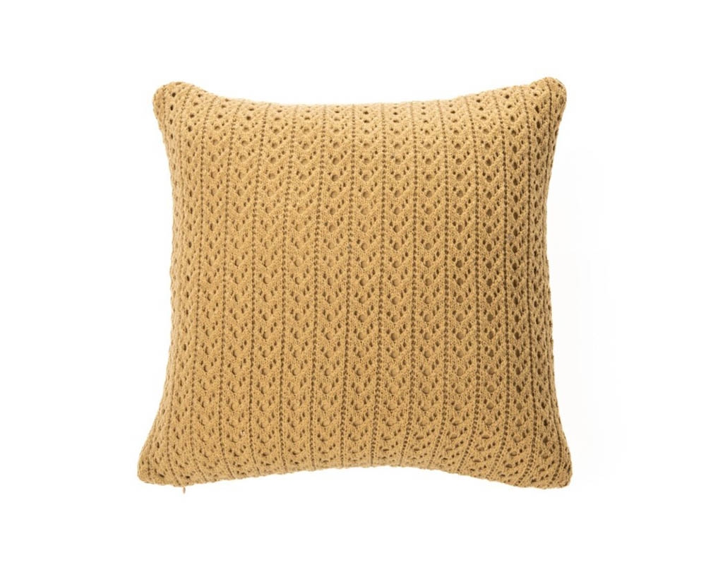 Ensemble coussin et bourre 18 po x 18 po - Jaune