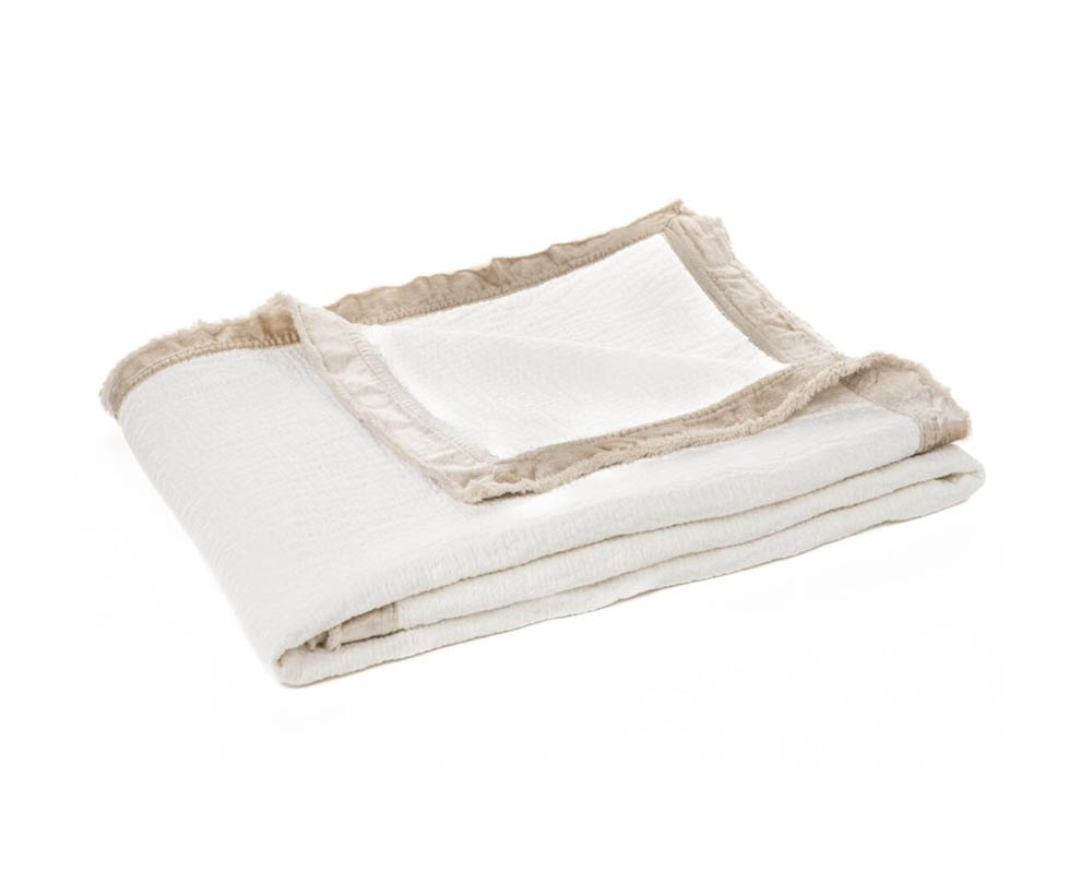 Jeté 50 po x 60 po - Crème