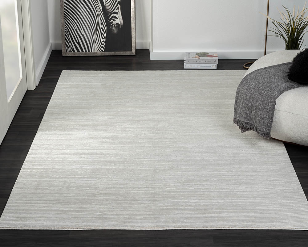Carpette 5 pi 3 po x 7 pi 6 po - Gris