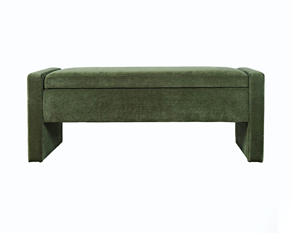 Ottoman avec rangement - Vert