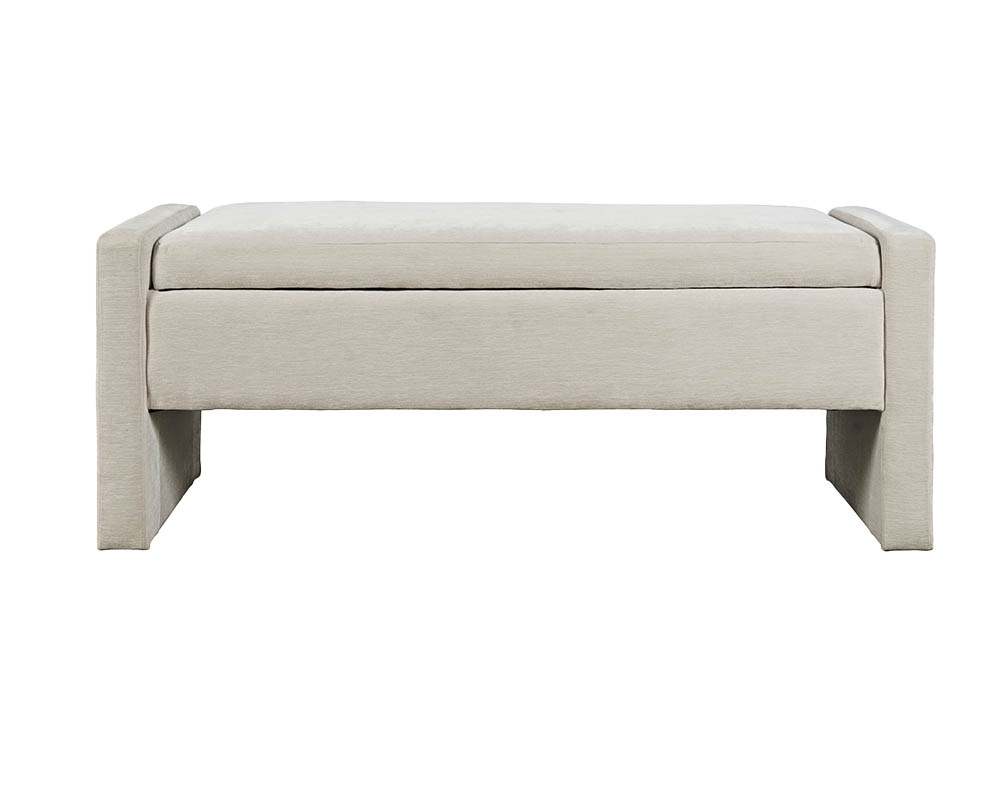 Ottoman avec rangement - Beige
