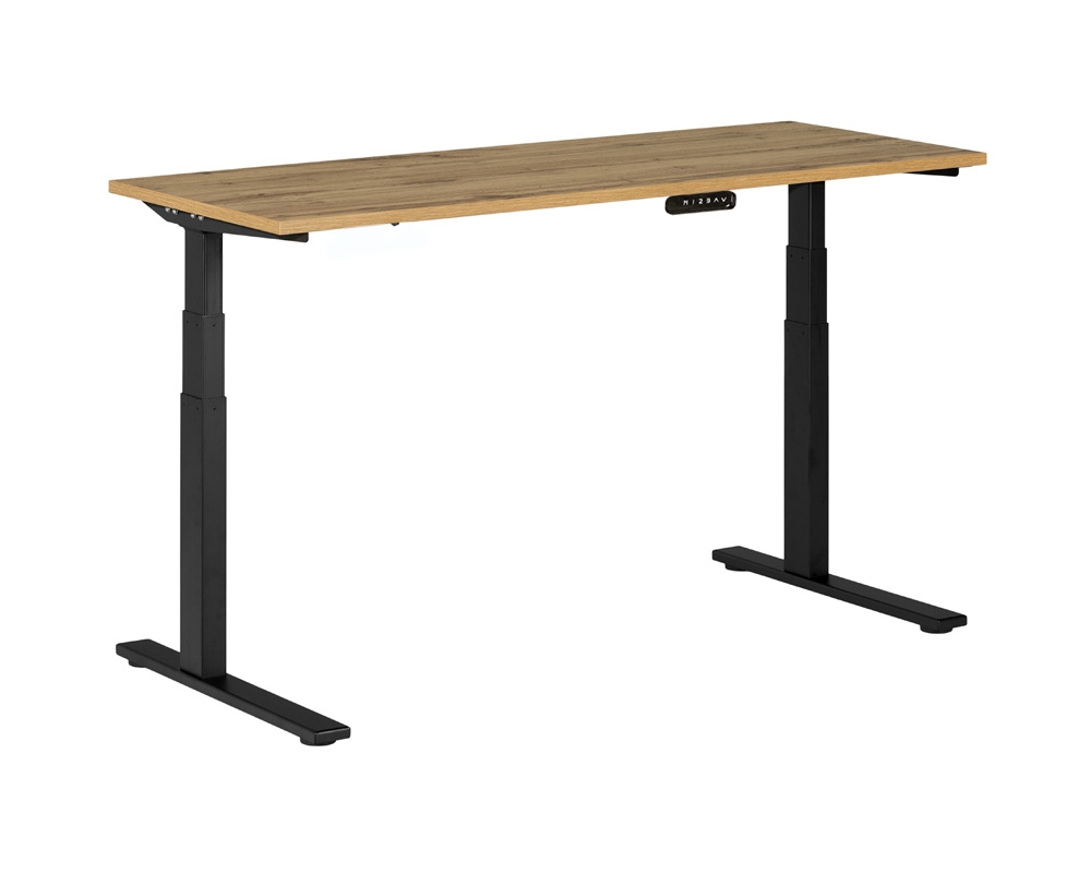 Bureau de travail - Hauteur ajustable - Naturel