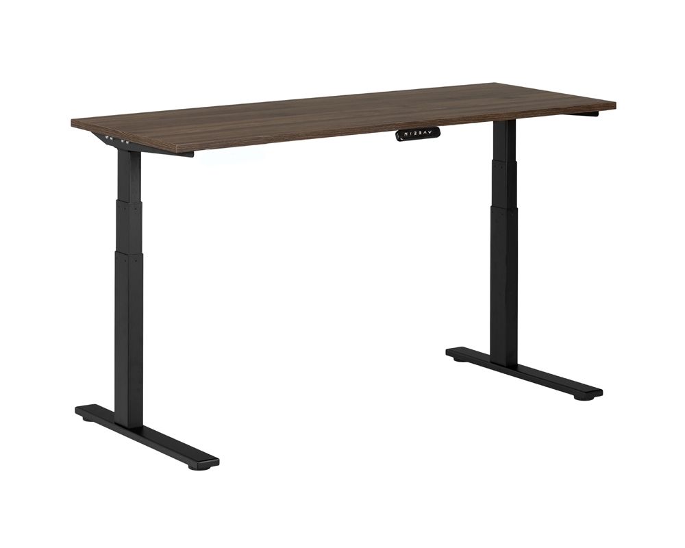 Bureau de travail - Hauteur ajustable - Brun