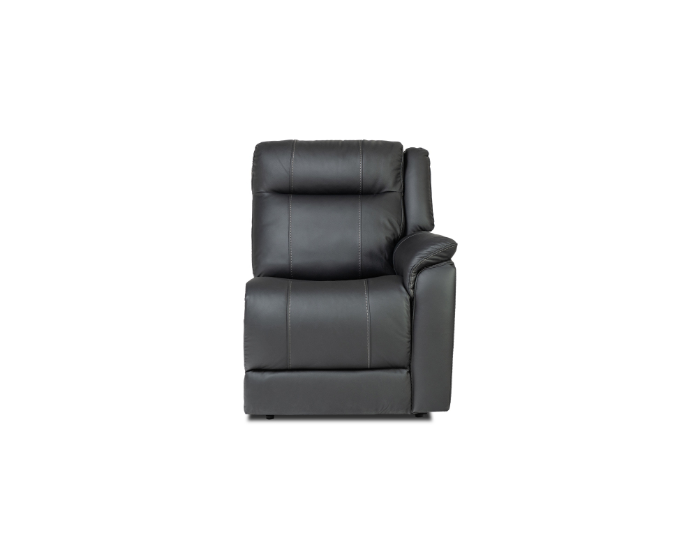 Sectionnel inclinable électrique - Fauteuil inclinable &eacute;lectrique bras droit - Noir