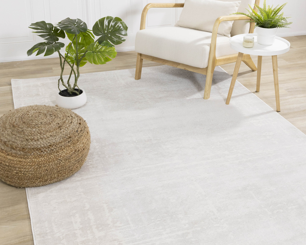 Carpette 5 pi 3 po x 7 pi 7 po - Crème