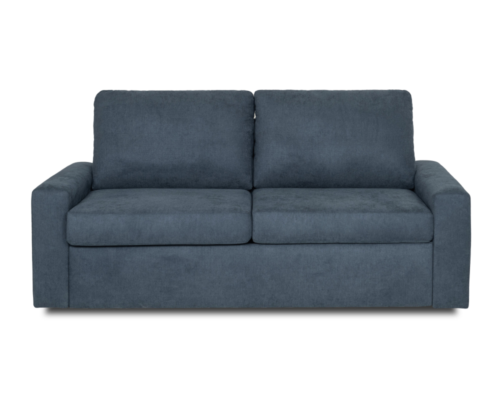 Sofa-lit double - Matelas mousse gel hauteur 5" - Bleu