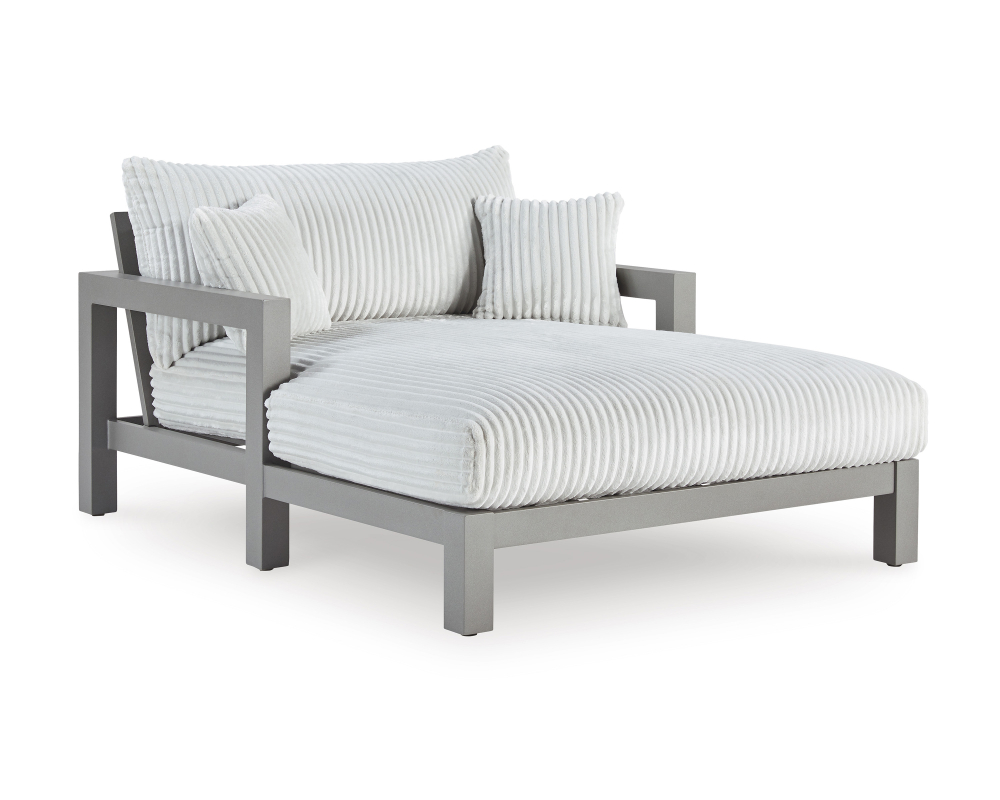 Fauteuil chaise longue extérieur - Gris