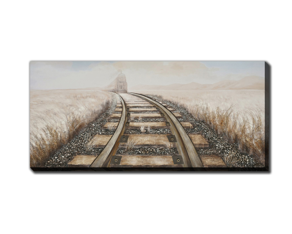 Toile 32 po x 71 po - Brun