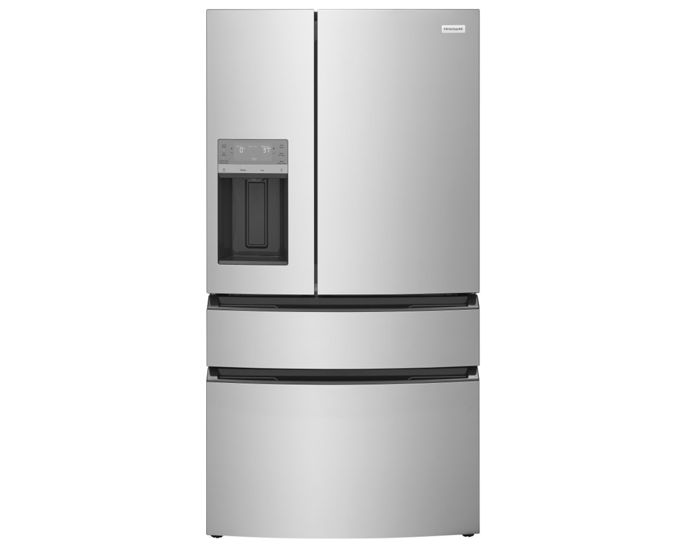 Réfrigérateur 4 portes 36po 27,0pi3 - Eau et glace - Effet inox