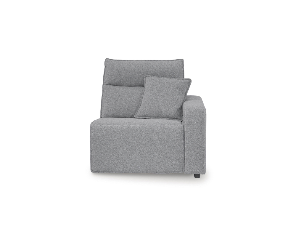 Sectionnel inclinable électrique double - Si&egrave;ge inclinable &eacute;lectrique double bras droit - Gris