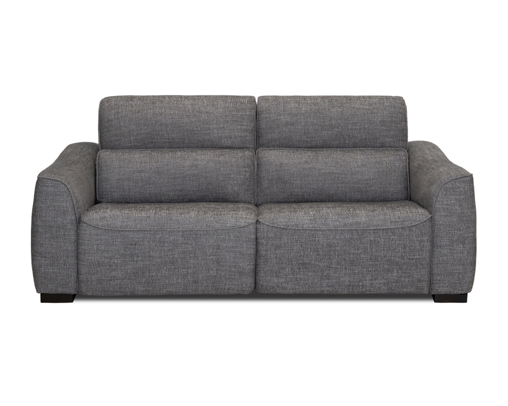 Sofa condo inclinable Électrique triple, tête, pied, lombaire Tissu Gris moyen - Gris