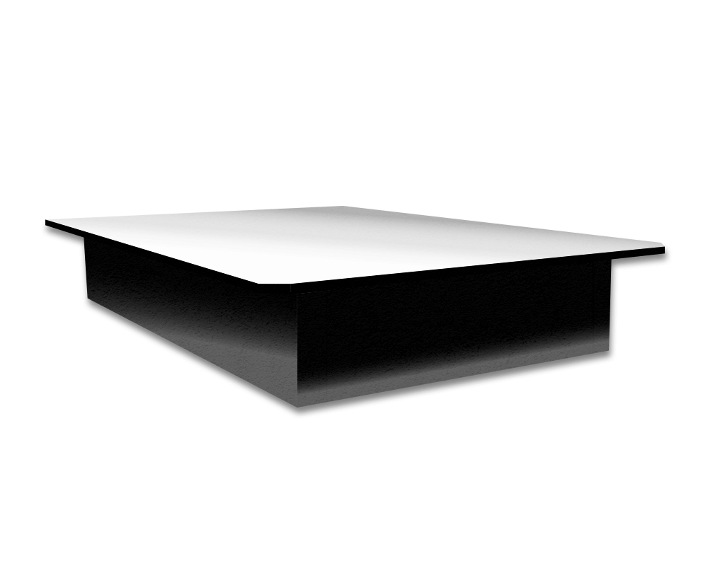 Plateforme stratifiée - Double, hauteur 13" - Noir