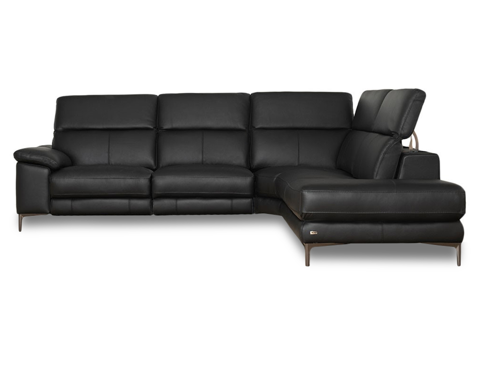 Sectionnel inclinable 2mcx - Électrique - Noir