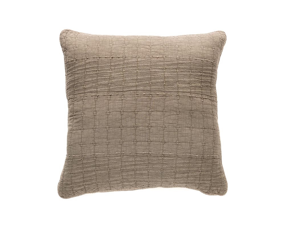 Ensemble coussin et bourre 25 po x 25 po - Beige