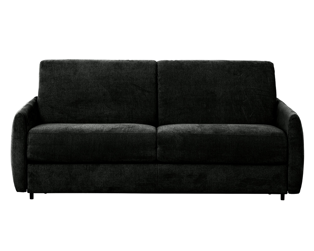 Sofa-lit double - Matelas mousse mémoire hauteur 5" - Noir