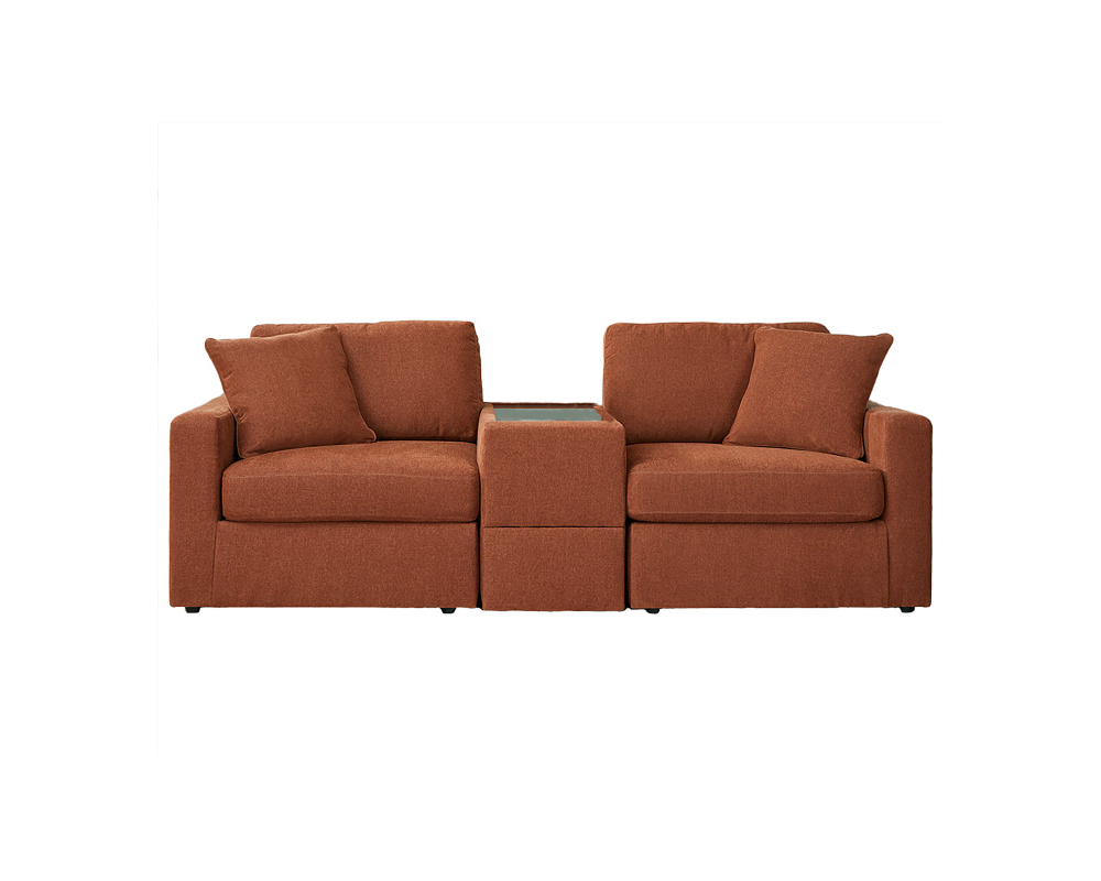 Causeuse avec console 3mcx - Rouille