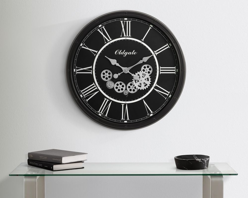 Horloge murale 30 po - Noir