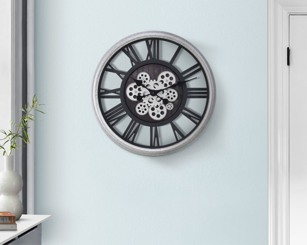 Horloge murale 20 po - Noir