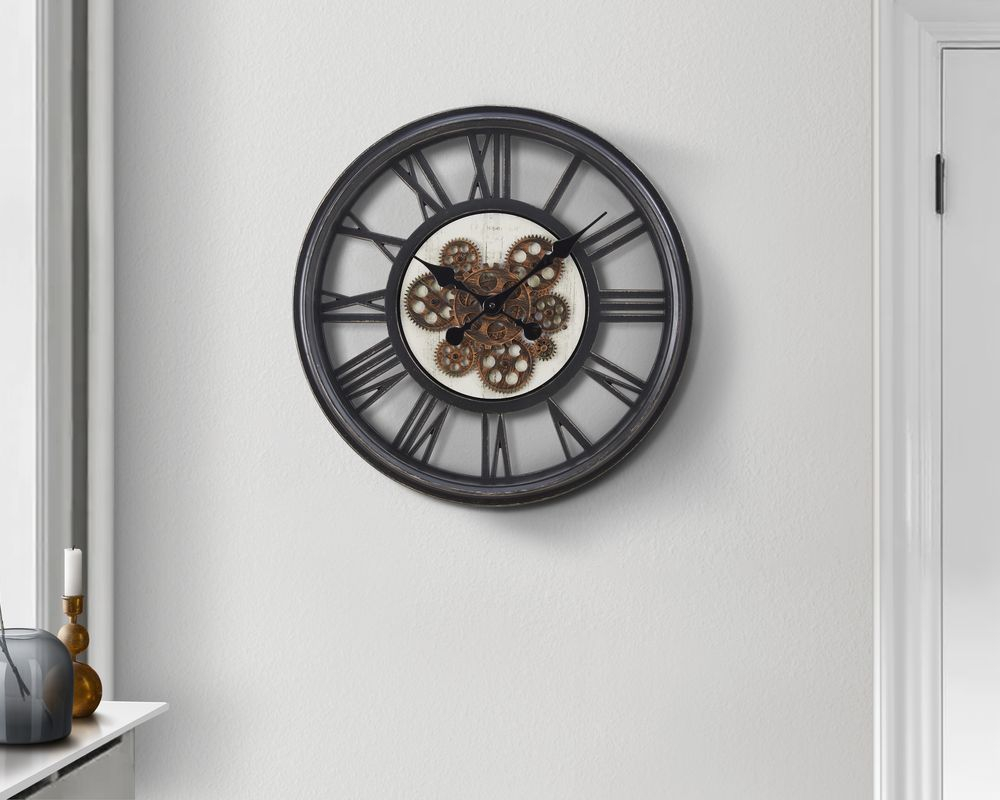 Horloge murale 20 po - Noir